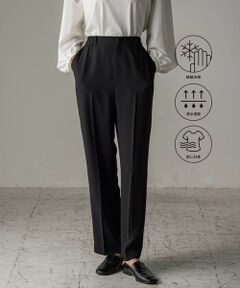 la.f...(大きいサイズ) / ラ・エフ(おおきいサイズ) その他パンツ | 【大きいサイズ】【旅楽シリーズ/極】メランジツイルストレートパンツ≪洗濯機で洗える≫