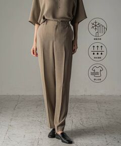 la.f...(大きいサイズ) / ラ・エフ(おおきいサイズ) その他パンツ | 【大きいサイズ】【旅楽シリーズ/極】メランジツイルストレートパンツ≪洗濯機で洗える≫