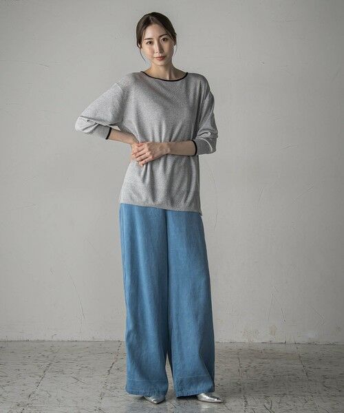 la.f...(大きいサイズ) / ラ・エフ(おおきいサイズ) デニムパンツ | 【大きいサイズ】【biyori】”ひんやり、薄くて、ラクに”モダールデニムパンツ≪洗濯機で洗える≫ | 詳細1