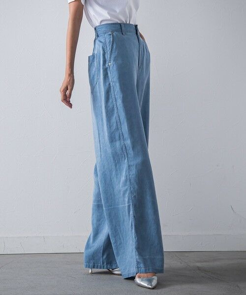 la.f...(大きいサイズ) / ラ・エフ(おおきいサイズ) デニムパンツ | 【大きいサイズ】【biyori】”ひんやり、薄くて、ラクに”モダールデニムパンツ≪洗濯機で洗える≫ | 詳細16