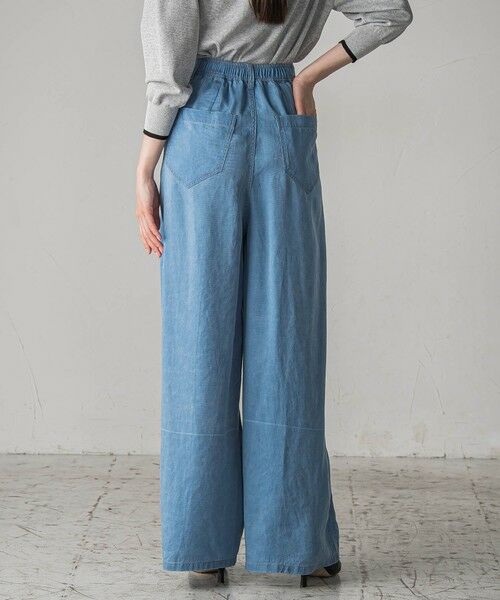 la.f...(大きいサイズ) / ラ・エフ(おおきいサイズ) デニムパンツ | 【大きいサイズ】【biyori】”ひんやり、薄くて、ラクに”モダールデニムパンツ≪洗濯機で洗える≫ | 詳細8