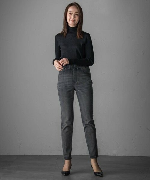 la.f...(大きいサイズ) / ラ・エフ(おおきいサイズ) その他パンツ | 【WEB限定/大きいサイズ】ぐーんと伸びるデニムレギパン≪洗濯機で洗える≫ | 詳細1