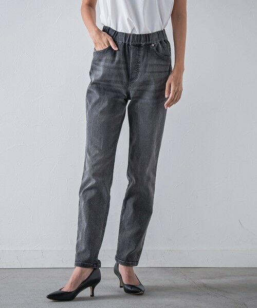 la.f...(大きいサイズ) / ラ・エフ(おおきいサイズ) その他パンツ | 【WEB限定/大きいサイズ】ぐーんと伸びるデニムレギパン≪洗濯機で洗える≫ | 詳細3