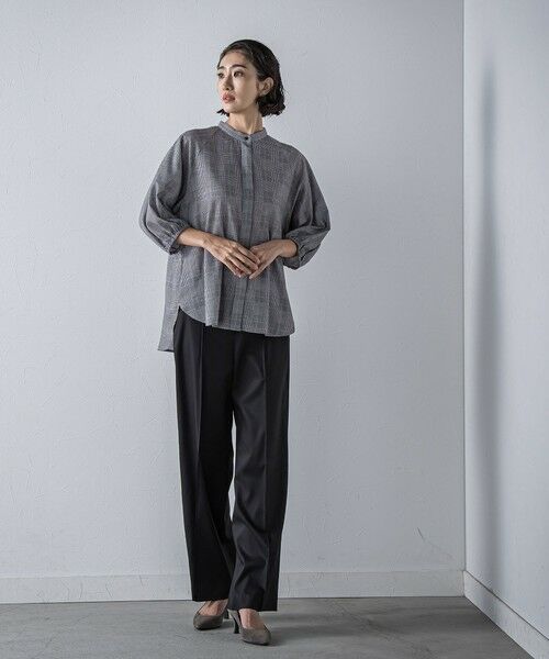 la.f...(大きいサイズ) / ラ・エフ(おおきいサイズ) その他パンツ | 【WEB限定/大きいサイズ】デニム見えシャンブレーワイドパンツ≪洗濯機で洗える≫ | 詳細11