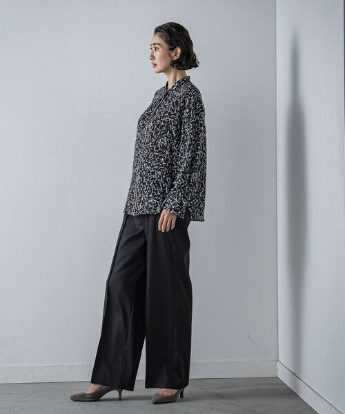 la.f...(大きいサイズ) / ラ・エフ(おおきいサイズ) その他パンツ | 【WEB限定/大きいサイズ】デニム見えシャンブレーワイドパンツ≪洗濯機で洗える≫ | 詳細15