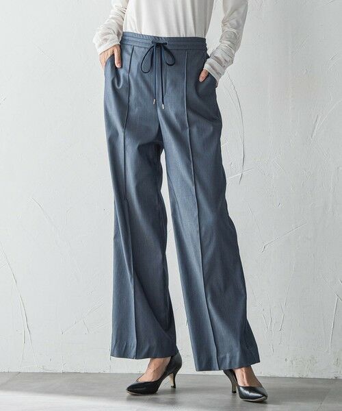 la.f...(大きいサイズ) / ラ・エフ(おおきいサイズ) その他パンツ | 【WEB限定/大きいサイズ】デニム見えシャンブレーワイドパンツ≪洗濯機で洗える≫ | 詳細23