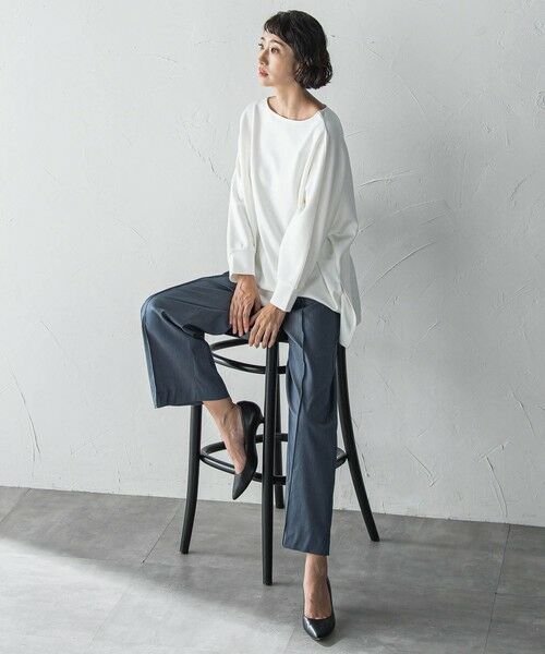 la.f...(大きいサイズ) / ラ・エフ(おおきいサイズ) その他パンツ | 【WEB限定/大きいサイズ】デニム見えシャンブレーワイドパンツ≪洗濯機で洗える≫ | 詳細28