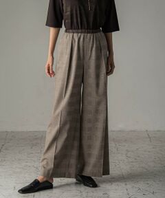 la.f...(大きいサイズ) / ラ・エフ(おおきいサイズ) その他パンツ | 【大きいサイズ】グレンチェックパンツ≪洗濯機で洗える≫