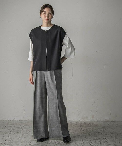 la.f...(大きいサイズ) / ラ・エフ(おおきいサイズ) その他パンツ | 【大きいサイズ】グレンチェックパンツ≪洗濯機で洗える≫ | 詳細14