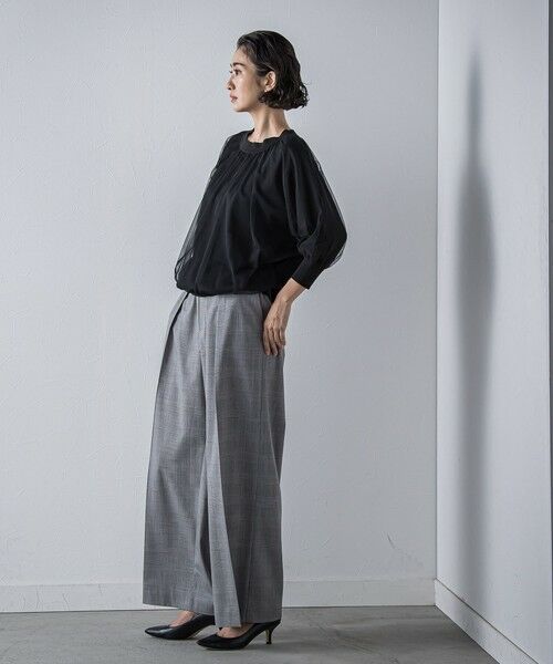 la.f...(大きいサイズ) / ラ・エフ(おおきいサイズ) その他パンツ | 【大きいサイズ】グレンチェックパンツ≪洗濯機で洗える≫ | 詳細4