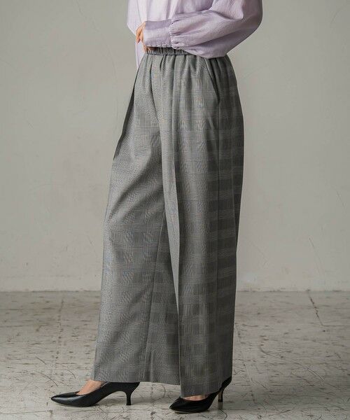 la.f...(大きいサイズ) / ラ・エフ(おおきいサイズ) その他パンツ | 【大きいサイズ】グレンチェックパンツ≪洗濯機で洗える≫ | 詳細5