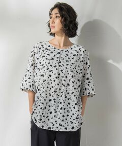 la.f...(大きいサイズ) / ラ・エフ(おおきいサイズ) シャツ・ブラウス | 【大きいサイズ】アニマルブラウス≪洗濯機で洗える≫