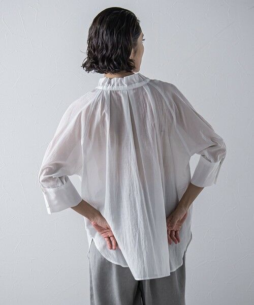 la.f...(大きいサイズ) / ラ・エフ(おおきいサイズ) シャツ・ブラウス | 【大きいサイズ】リライムライトローンブラウス≪洗濯機で洗える≫ | 詳細3