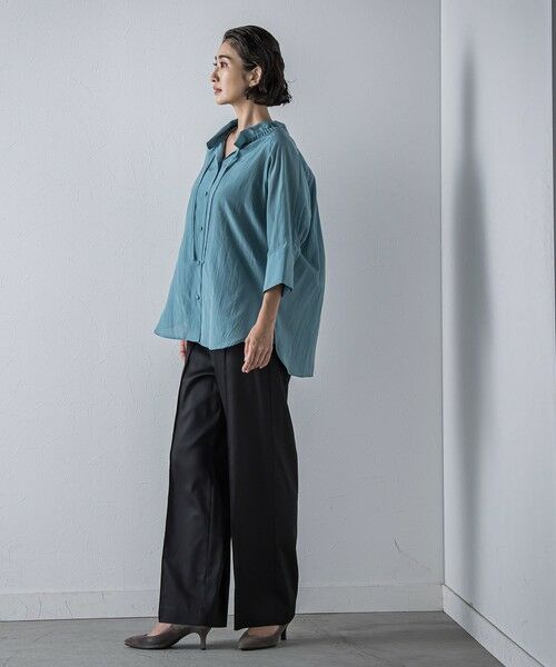 la.f...(大きいサイズ) / ラ・エフ(おおきいサイズ) シャツ・ブラウス | 【大きいサイズ】リライムライトローンブラウス≪洗濯機で洗える≫ | 詳細18