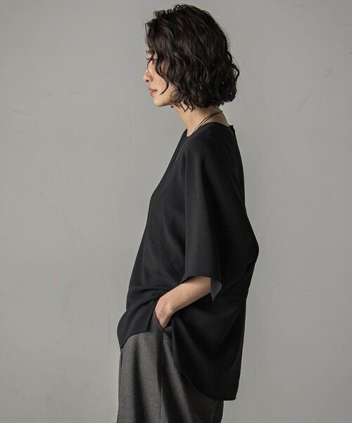 la.f...(大きいサイズ) / ラ・エフ(おおきいサイズ) シャツ・ブラウス | 【大きいサイズ】【旅楽シリーズ/極】メランジツイルブラウス≪洗濯機で洗える≫ | 詳細2