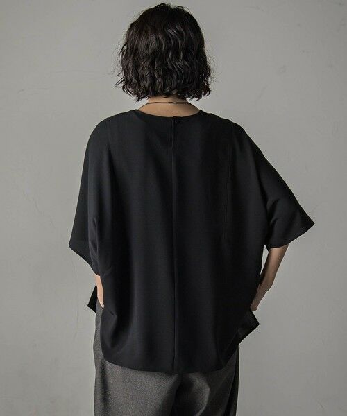 la.f...(大きいサイズ) / ラ・エフ(おおきいサイズ) シャツ・ブラウス | 【大きいサイズ】【旅楽シリーズ/極】メランジツイルブラウス≪洗濯機で洗える≫ | 詳細3