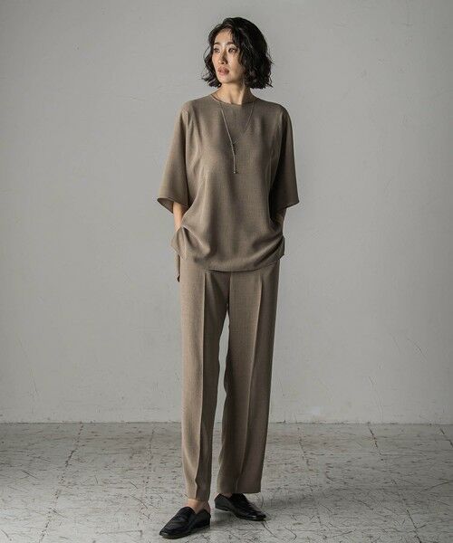 la.f...(大きいサイズ) / ラ・エフ(おおきいサイズ) シャツ・ブラウス | 【大きいサイズ】【旅楽シリーズ/極】メランジツイルブラウス≪洗濯機で洗える≫ | 詳細19