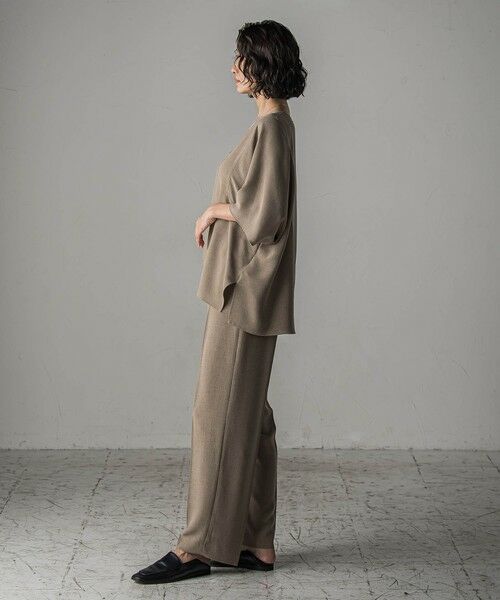 la.f...(大きいサイズ) / ラ・エフ(おおきいサイズ) シャツ・ブラウス | 【大きいサイズ】【旅楽シリーズ/極】メランジツイルブラウス≪洗濯機で洗える≫ | 詳細20