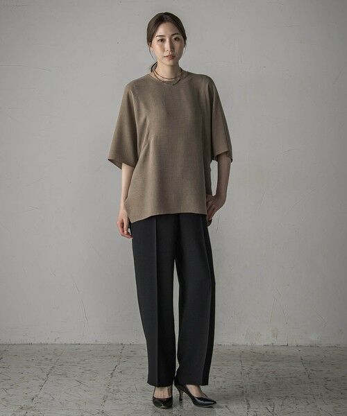 la.f...(大きいサイズ) / ラ・エフ(おおきいサイズ) シャツ・ブラウス | 【大きいサイズ】【旅楽シリーズ/極】メランジツイルブラウス≪洗濯機で洗える≫ | 詳細23