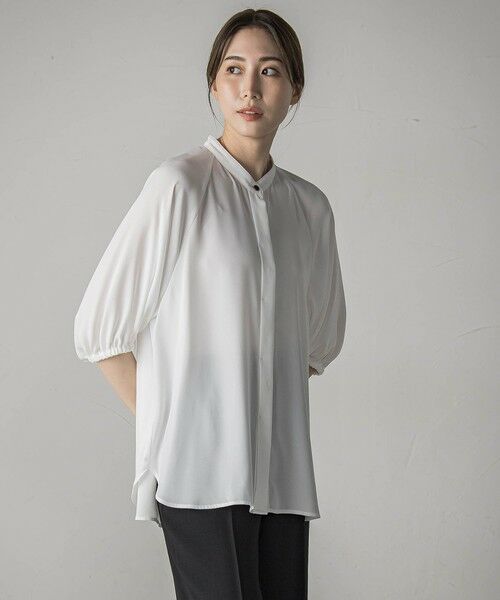 la.f...(大きいサイズ) / ラ・エフ(おおきいサイズ) シャツ・ブラウス | 【大きいサイズ】ジョーゼットブラウス≪洗濯機で洗える≫ | 詳細3