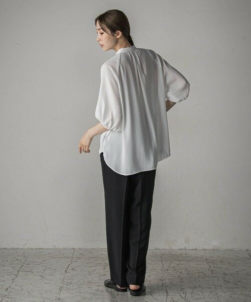 la.f...(大きいサイズ) / ラ・エフ(おおきいサイズ) シャツ・ブラウス | 【大きいサイズ】ジョーゼットブラウス≪洗濯機で洗える≫ | 詳細5