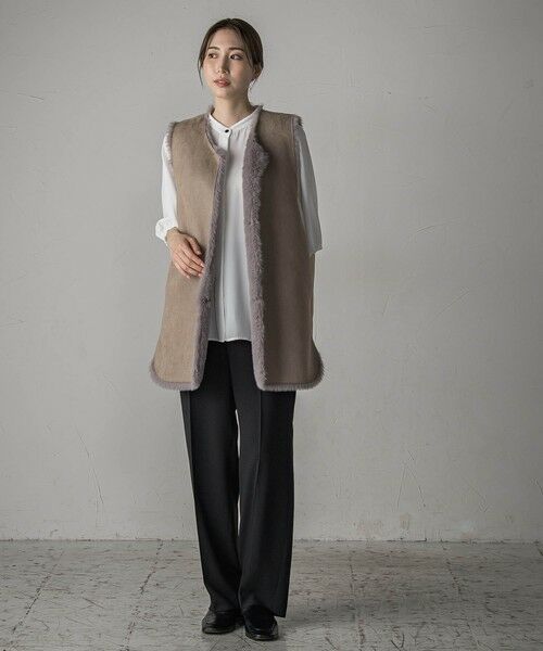 la.f...(大きいサイズ) / ラ・エフ(おおきいサイズ) シャツ・ブラウス | 【大きいサイズ】ジョーゼットブラウス≪洗濯機で洗える≫ | 詳細6