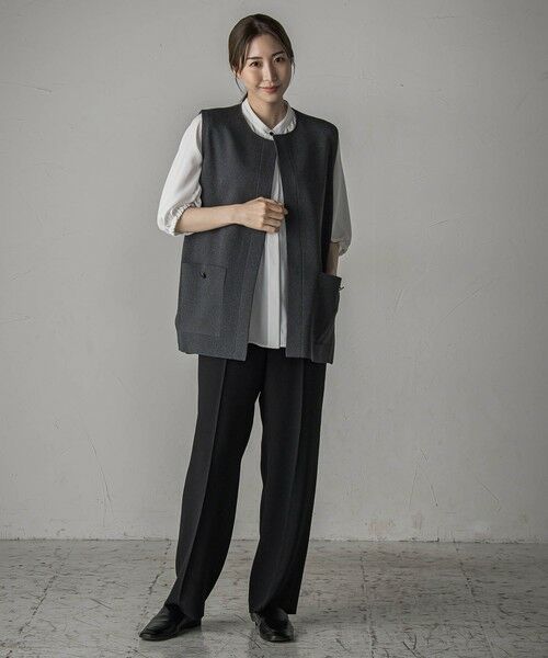 la.f...(大きいサイズ) / ラ・エフ(おおきいサイズ) シャツ・ブラウス | 【大きいサイズ】ジョーゼットブラウス≪洗濯機で洗える≫ | 詳細7