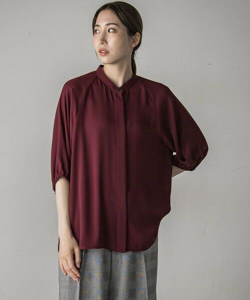 la.f...(大きいサイズ) / ラ・エフ(おおきいサイズ) シャツ・ブラウス | 【大きいサイズ】ジョーゼットブラウス≪洗濯機で洗える≫ | 詳細9