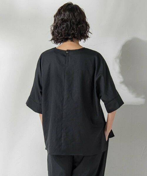 la.f...(大きいサイズ) / ラ・エフ(おおきいサイズ) シャツ・ブラウス | 【大きいサイズ】【biyori】麻調ヴィンテージブラウス≪手洗い可能≫ | 詳細2