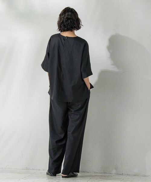 la.f...(大きいサイズ) / ラ・エフ(おおきいサイズ) シャツ・ブラウス | 【大きいサイズ】【biyori】麻調ヴィンテージブラウス≪手洗い可能≫ | 詳細5