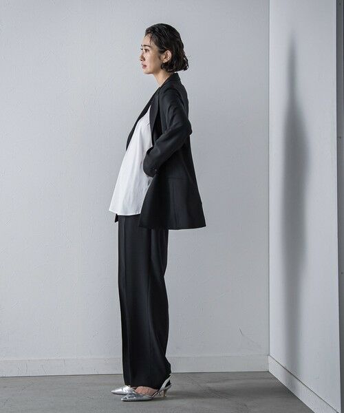 la.f...(大きいサイズ) / ラ・エフ(おおきいサイズ) テーラードジャケット | 【大きいサイズ】【旅楽シリーズ/極】メランジツイルジャケット≪手洗い可能≫ | 詳細5