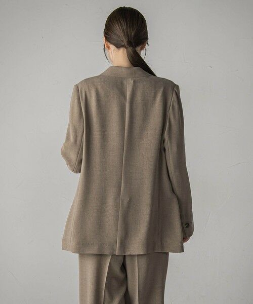 la.f...(大きいサイズ) / ラ・エフ(おおきいサイズ) テーラードジャケット | 【大きいサイズ】【旅楽シリーズ/極】メランジツイルジャケット≪手洗い可能≫ | 詳細14