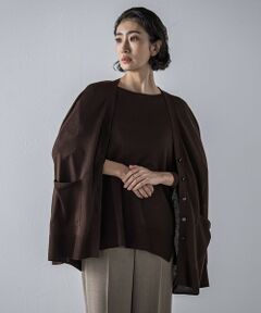 la.f...(大きいサイズ) / ラ・エフ(おおきいサイズ) カーディガン・ボレロ | 【大きいサイズ】【極】SARIニットカーディガン≪手洗い可能≫