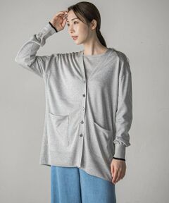 la.f...(大きいサイズ) / ラ・エフ(おおきいサイズ) カーディガン・ボレロ | 【大きいサイズ】【極】SARIニットカーディガン≪手洗い可能≫