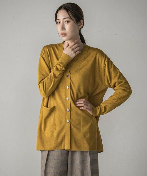 la.f...(大きいサイズ) / ラ・エフ(おおきいサイズ) カーディガン・ボレロ | 【大きいサイズ】【極】SARIニットカーディガン≪手洗い可能≫ | 詳細8