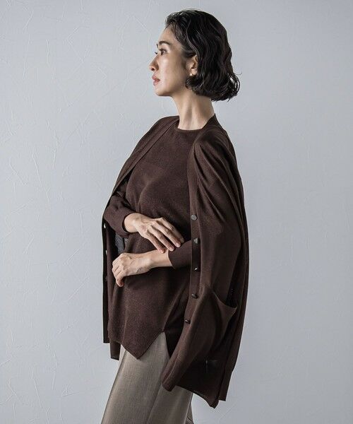 la.f...(大きいサイズ) / ラ・エフ(おおきいサイズ) カーディガン・ボレロ | 【大きいサイズ】【極】SARIニットカーディガン≪手洗い可能≫ | 詳細17