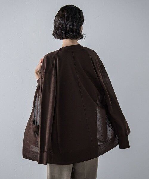 la.f...(大きいサイズ) / ラ・エフ(おおきいサイズ) カーディガン・ボレロ | 【大きいサイズ】【極】SARIニットカーディガン≪手洗い可能≫ | 詳細18