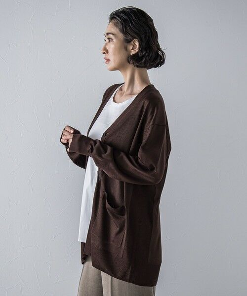 la.f...(大きいサイズ) / ラ・エフ(おおきいサイズ) カーディガン・ボレロ | 【大きいサイズ】【極】SARIニットカーディガン≪手洗い可能≫ | 詳細22