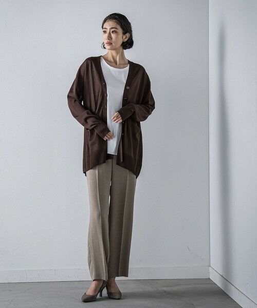 la.f...(大きいサイズ) / ラ・エフ(おおきいサイズ) カーディガン・ボレロ | 【大きいサイズ】【極】SARIニットカーディガン≪手洗い可能≫ | 詳細23