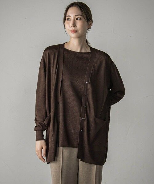 la.f...(大きいサイズ) / ラ・エフ(おおきいサイズ) カーディガン・ボレロ | 【大きいサイズ】【極】SARIニットカーディガン≪手洗い可能≫ | 詳細24