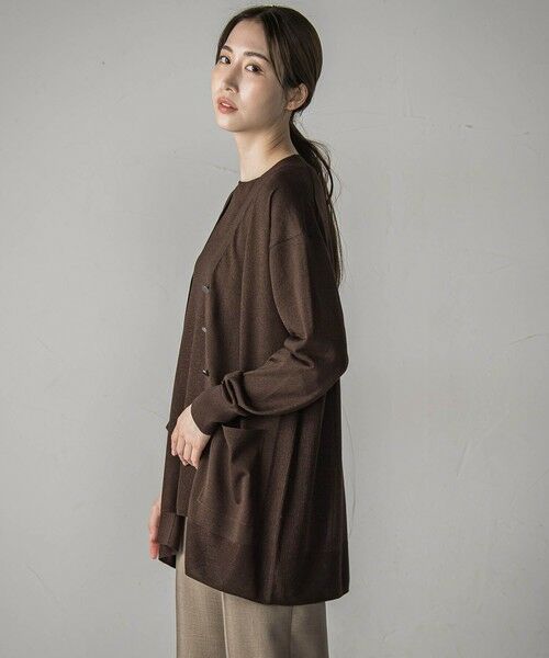 la.f...(大きいサイズ) / ラ・エフ(おおきいサイズ) カーディガン・ボレロ | 【大きいサイズ】【極】SARIニットカーディガン≪手洗い可能≫ | 詳細25