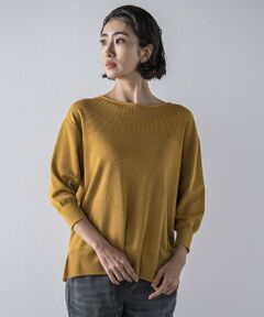 la.f...(大きいサイズ) / ラ・エフ(おおきいサイズ) ニット・セーター | 【大きいサイズ】【極】SARIニットプルオーバー≪手洗い可能≫