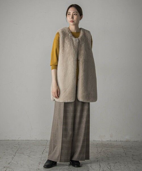 la.f...(大きいサイズ) / ラ・エフ(おおきいサイズ) ニット・セーター | 【大きいサイズ】【極】SARIニットプルオーバー≪手洗い可能≫ | 詳細10