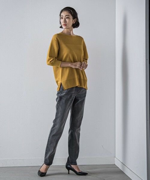 la.f...(大きいサイズ) / ラ・エフ(おおきいサイズ) ニット・セーター | 【大きいサイズ】【極】SARIニットプルオーバー≪手洗い可能≫ | 詳細3