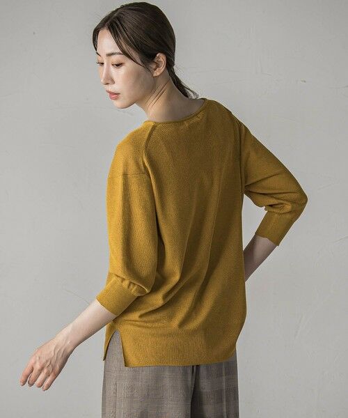 la.f...(大きいサイズ) / ラ・エフ(おおきいサイズ) ニット・セーター | 【大きいサイズ】【極】SARIニットプルオーバー≪手洗い可能≫ | 詳細8