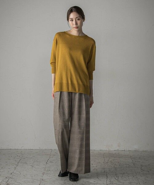 la.f...(大きいサイズ) / ラ・エフ(おおきいサイズ) ニット・セーター | 【大きいサイズ】【極】SARIニットプルオーバー≪手洗い可能≫ | 詳細9