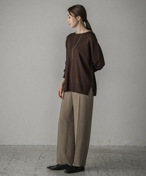 la.f...(大きいサイズ) / ラ・エフ(おおきいサイズ) ニット・セーター | 【大きいサイズ】【極】SARIニットプルオーバー≪手洗い可能≫ | 詳細23