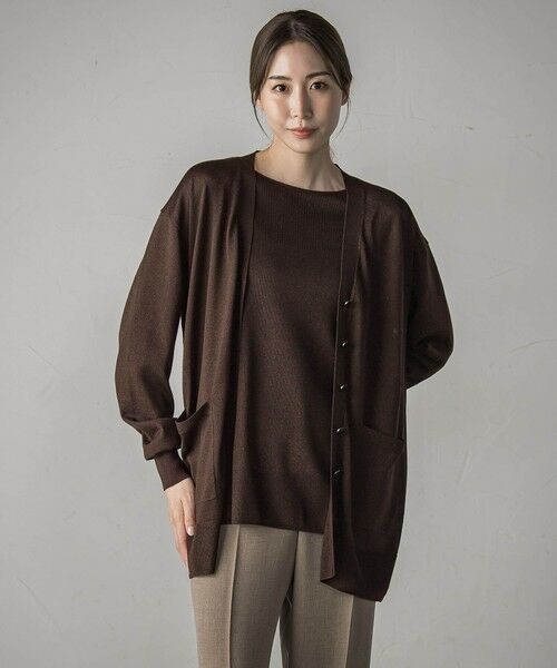 la.f...(大きいサイズ) / ラ・エフ(おおきいサイズ) ニット・セーター | 【大きいサイズ】【極】SARIニットプルオーバー≪手洗い可能≫ | 詳細25