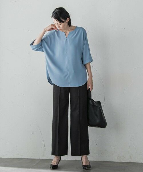 la.f...(大きいサイズ) / ラ・エフ(おおきいサイズ) シャツ・ブラウス | 【大きいサイズ】ジョーゼットブラウス≪洗濯機で洗える≫ | 詳細20