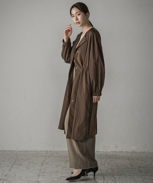 la.f...(大きいサイズ) / ラ・エフ(おおきいサイズ) ダッフルコート | 【大きいサイズ】ドロストロングコート≪洗濯機で洗える≫ | 詳細12